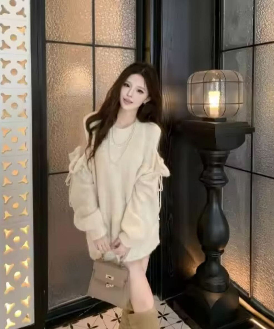 Velvet Touch Open-Shoulder Knit
