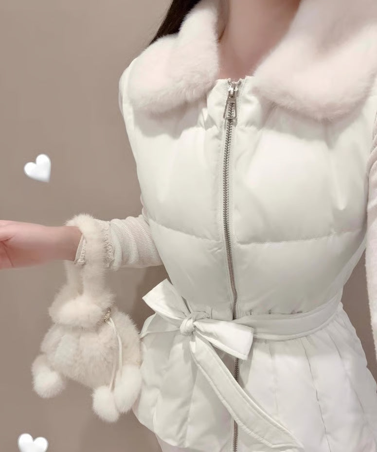 White Vest Down Jacket/