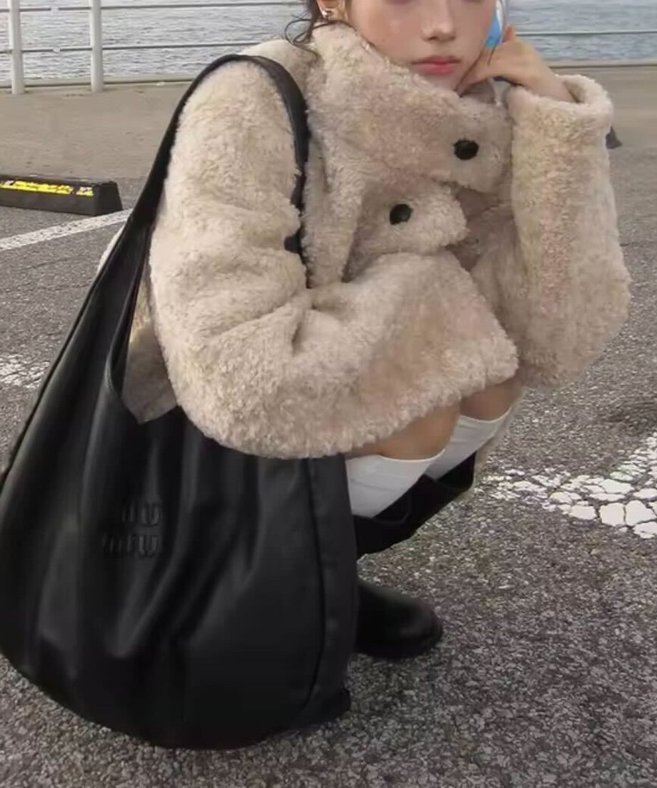 Loose Fur Wool Blend Coat / ルーズファーウールブレンドコート