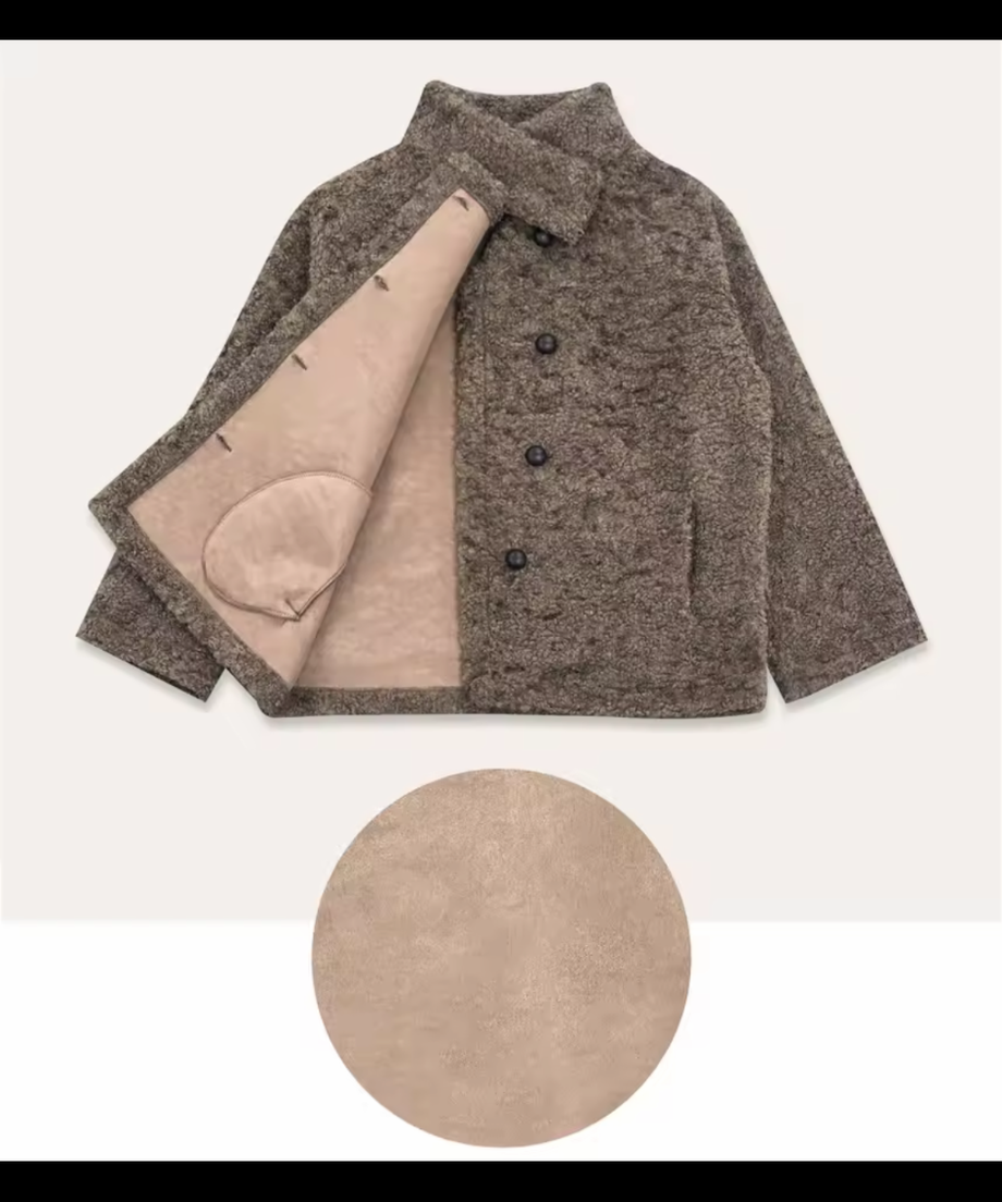Loose Fur Wool Blend Coat / ルーズファーウールブレンドコート