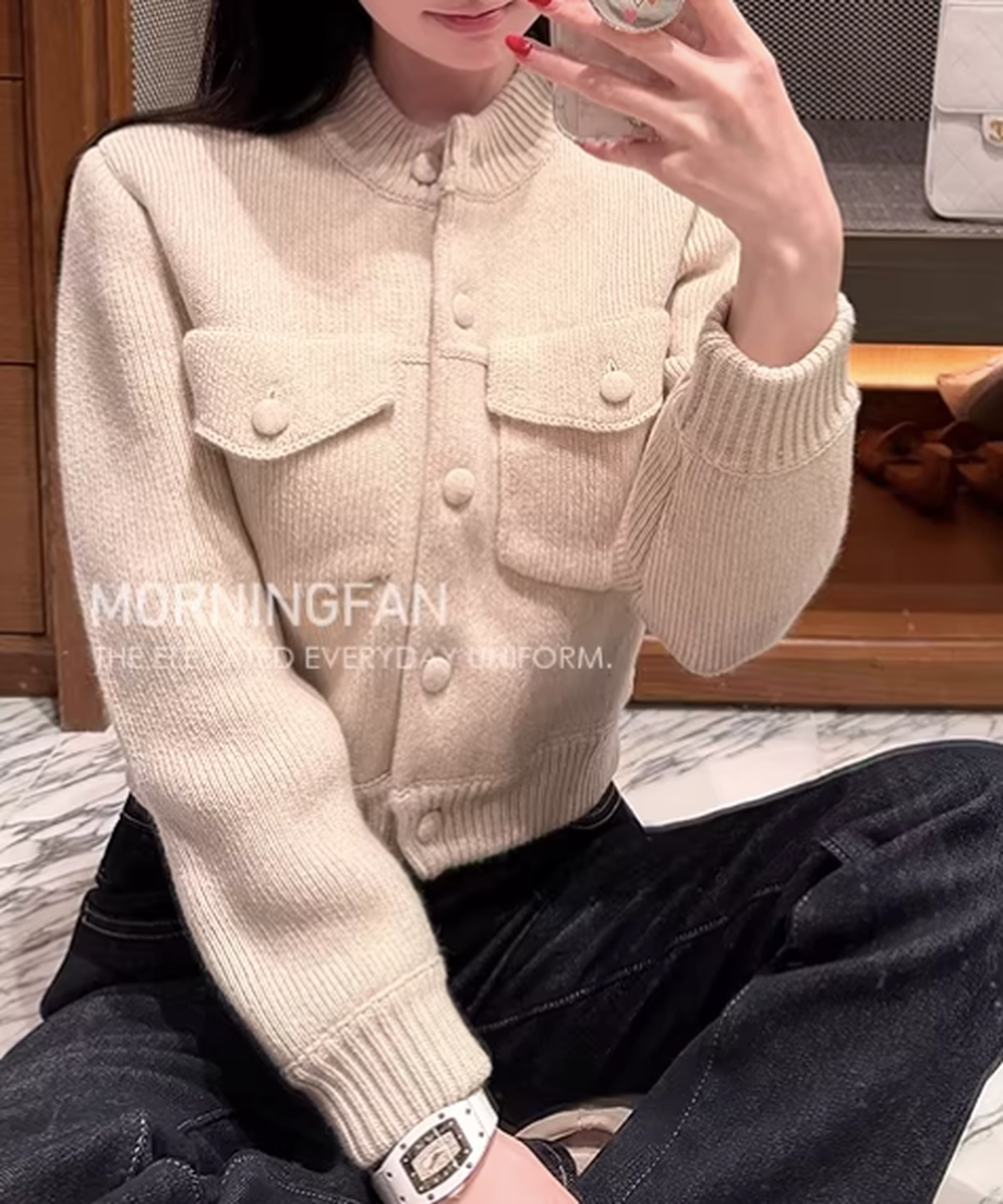 Front Button Knit Cardigan / フロントボタンニットカーディガン