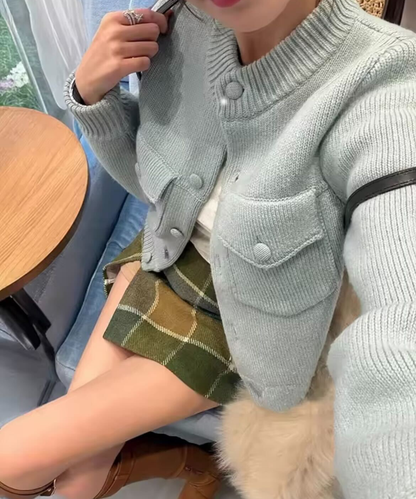Front Button Knit Cardigan / フロントボタンニットカーディガン
