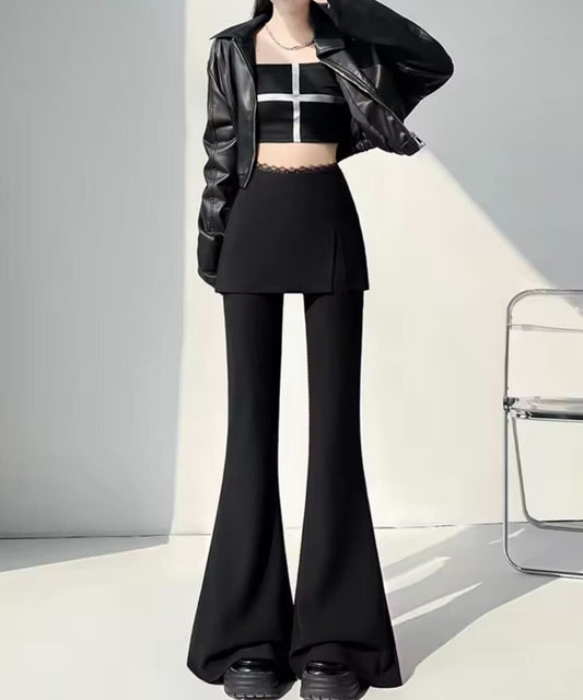 Layered Skirt Flare Pants / レイヤードスカートフレアパンツ