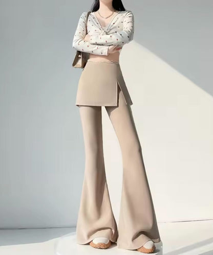 Layered Skirt Flare Pants / レイヤードスカートフレアパンツ
