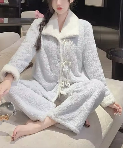 Dot Fluffy Pajama Set / ドットもこもこパジャマセット