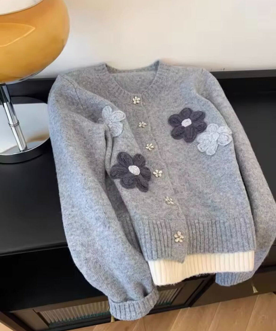 French Flower Cardigan / フレンチフラワーカーディガン
