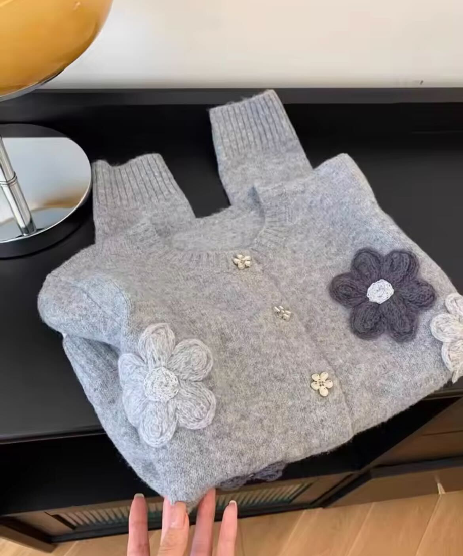 French Flower Cardigan / フレンチフラワーカーディガン
