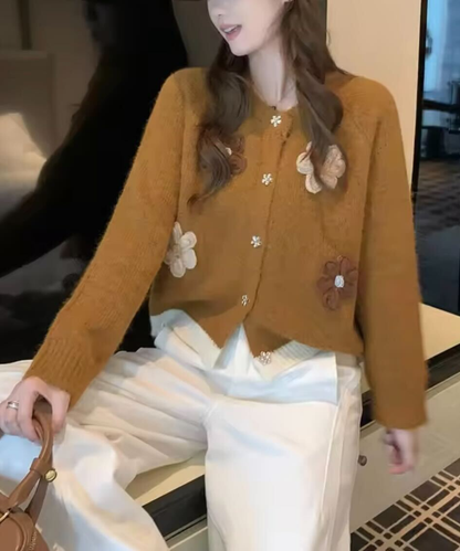 French Flower Cardigan / フレンチフラワーカーディガン