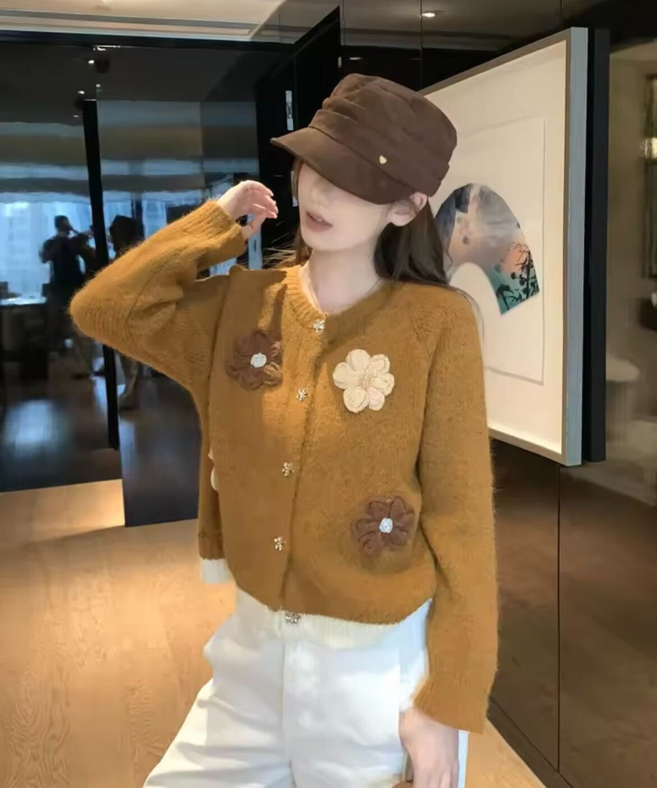 French Flower Cardigan / フレンチフラワーカーディガン