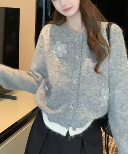 French Flower Cardigan / フレンチフラワーカーディガン