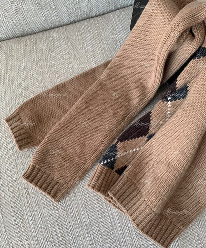 Check Pullover Sweater/チェックプルオーバーセーター