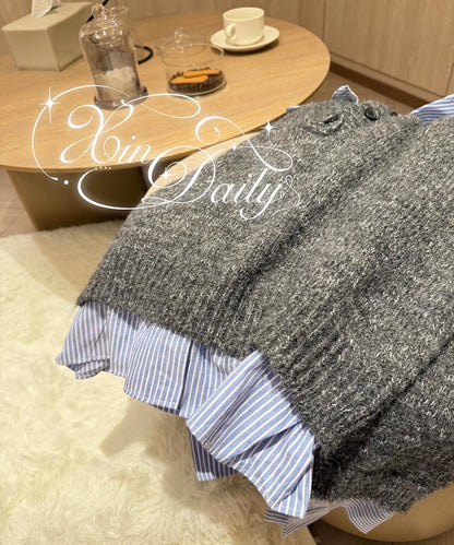 casual shirt Sweater/　カジュアルシャツセーター