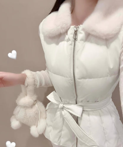 White Vest Down Jacket/