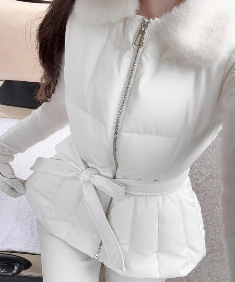 White Vest Down Jacket/
