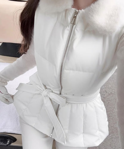 White Vest Down Jacket/